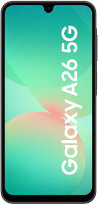 Samsung Galaxy | A26 (A266) | Black | 6.7 " | Super AMOLED | 1080 x 2340 pixels | Internal RAM 6 GB | 128 GB | Dual SIM | 5G | Main camera resolution 50+8+2 MP | Secondary camera resolution 13 MP | Android | 15 | 5000 mAh