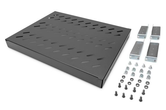 Digitus Fixed Mounting Shelf | DN-97645 | Black