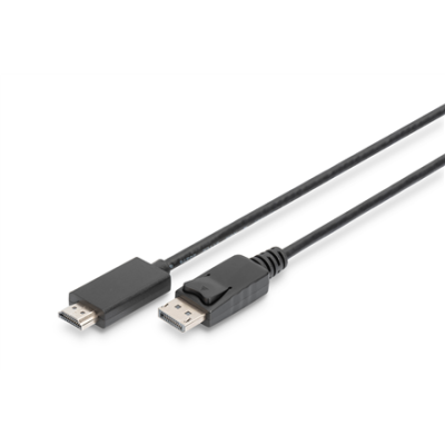 Digitus Adapter Cable, DP - HDMI type A | DisplayPort to HDMI | 2 m