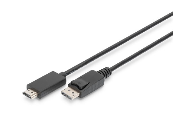 Digitus Adapter Cable, DP - HDMI type A | DisplayPort to HDMI | 2 m