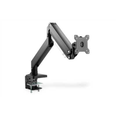 Digitus Desk Mount | Universal Single Monitor Mount with Gas Spring and Clamp Mount | Adjustable Height, Rotate, Tilt, Swivel | 15-35 " | Maximum weight (capacity) 15 kg | Black