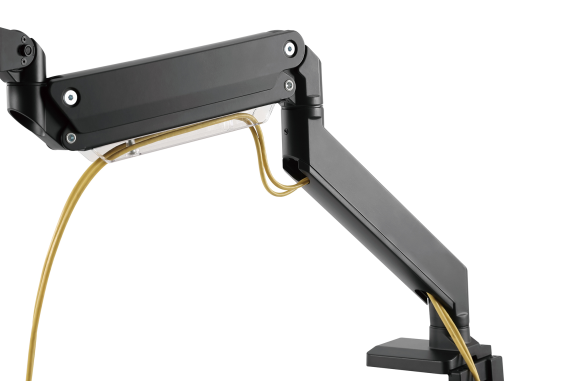 Digitus Desk Mount | Universal Single Monitor Mount with Gas Spring and Clamp Mount | Adjustable Height, Rotate, Tilt, Swivel | 15-35 " | Maximum weight (capacity) 15 kg | Black