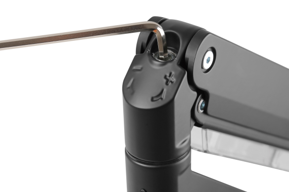 Digitus Desk Mount | Universal Single Monitor Mount with Gas Spring and Clamp Mount | Adjustable Height, Rotate, Tilt, Swivel | 15-35 " | Maximum weight (capacity) 15 kg | Black