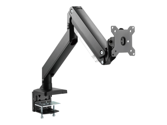 Digitus Desk Mount | Universal Single Monitor Mount with Gas Spring and Clamp Mount | Adjustable Height, Rotate, Tilt, Swivel | 15-35 " | Maximum weight (capacity) 15 kg | Black