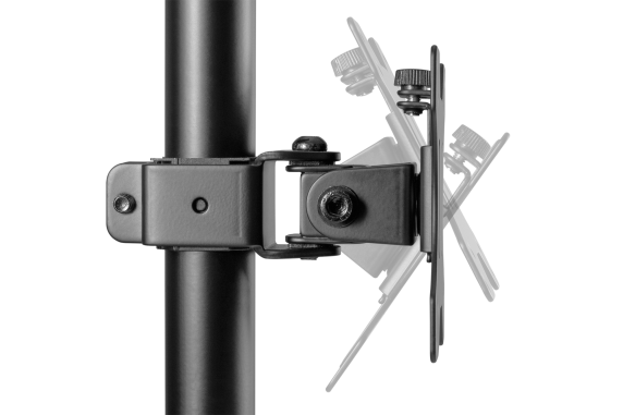 Digitus Desk Mount | DA-90438 | Adjustable Height, Rotate, Tilt, Swivel | 17-32 " | Maximum weight (capacity) 2x8 kg | Black
