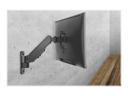 Digitus Wall mount | DA-90396 | Adjustable Height, Rotate, Tilt | 17-32 " | Maximum weight (capacity) 8 kg | Black