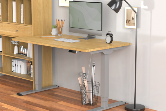 Digitus Floor stand | DA-90435 Electrical Table Frame | Height adjustment | Maximum weight (capacity) 100 kg | Grey