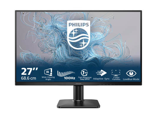 Philips | 27E2N1100L / 00 | 27 " | VA | 16:9 | 100 Hz | 4 ms | 1920 x 1080 pixels | 250 cd / m² | HDMI ports quantity 1 | Black