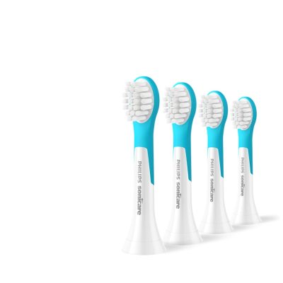Philips | Toothbrush Heads | HX6034 / 90 Sonicare For Kids3+ | Heads | For children | Number of brush heads included 4 | White / Blue