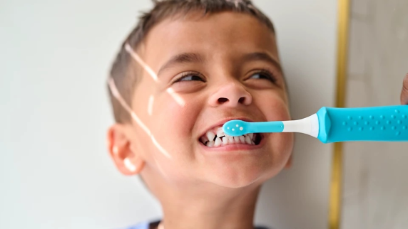 Philips | Toothbrush Heads | HX6034 / 90 Sonicare For Kids3+ | Heads | For children | Number of brush heads included 4 | White / Blue