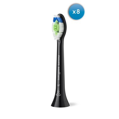 Philips | Replacement brush heads | HX6068 / 88 Sonicare Optimal White | Heads | For adults | Number of brush heads included 8 | Black