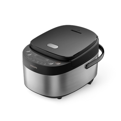 Philips Mini rice cooker | HD3093 / 80 3000 series | 600 W | 0.85 L | Number of programs 8 | Black / Stainless Steel