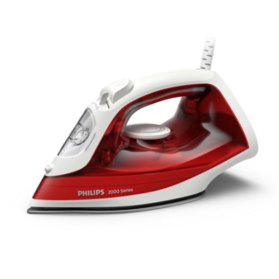 Philips Steam Iron | DST2010 / 40 2000 Series | Steam Iron | 2000 W | Water tank capacity 250 ml | Continuous steam 25 g / min | Steam boost performance 100 g / min | Red