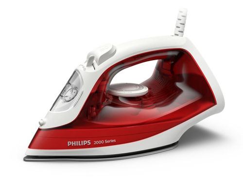 Philips Steam Iron | DST2010 / 40 2000 Series | Steam Iron | 2000 W | Water tank capacity 250 ml | Continuous steam 25 g / min | Steam boost performance 100 g / min | Red