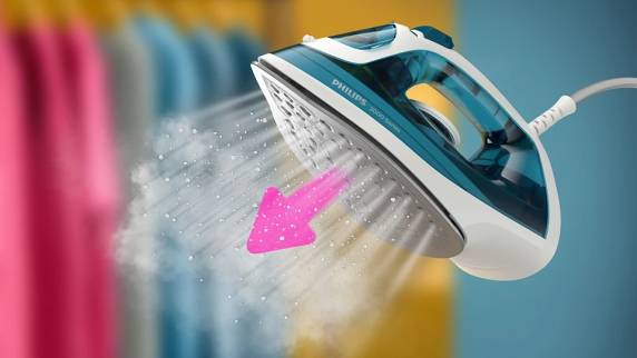 Philips Steam Iron | DST2020 / 90 2000 series | Steam Iron | 2000 W | Water tank capacity 250 ml | Continuous steam 25 g / min | Steam boost performance 110 g / min | Blue / White