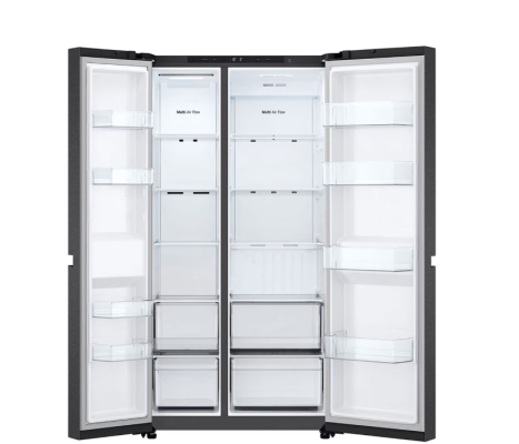 LG Refrigerator | GSBC40PYPE | Energy efficiency class E | Free standing | Side by side | Height 179 cm | No Frost system | Fridge net capacity 423 L | Freezer net capacity 241 L | 36 dB | Black