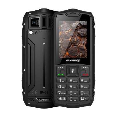 Hammer ROCK LTE | Black | 2.4 " | IPS | 48 MB | 128 MB | Dual SIM | 3G | Main camera resolution 2 MP | 3000 mAh