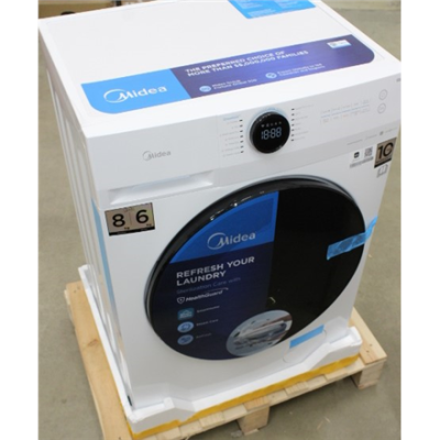 SALE OUT. | Midea Washing Machine with Dryer | MF200D80WB / W-HR | Energy efficiency class A / E | Front loading | Washing capacity 8 kg | 1400 RPM | Depth 48 cm | Width 60 cm | Digital | Drying system | Drying capacity 6 kg | Stea
