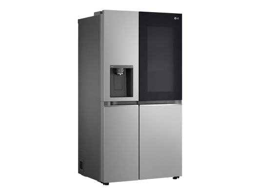 LG Refrigerator | GSGV81PYLL | Energy efficiency class E | Free standing | Side by side | Height 179 cm | Fridge net capacity 416 L | Freezer net capacity 219 L | Display | 36 dB | Silver