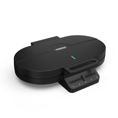 Princess Waffle Maker | 132384 | 1200 W | Number of pastry 10 | Heart shaped | Black