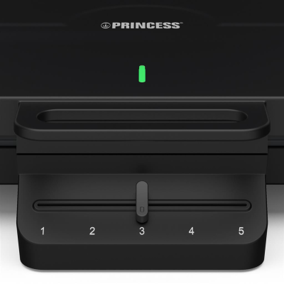 Princess Waffle Maker | 132384 | 1200 W | Number of pastry 10 | Heart shaped | Black