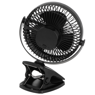 Adler Rechargeable Clip-on Desk Fan | AD 7342 | Table Fan | Black | Diameter 15.5 cm | Number of speeds 3 | Oscillation | 5 W