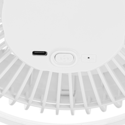 Adler Rechargeable Clip-on Desk Fan | AD 7342 | Table Fan | White | Diameter 15.5 cm | Number of speeds 3 | Oscillation | 5 W