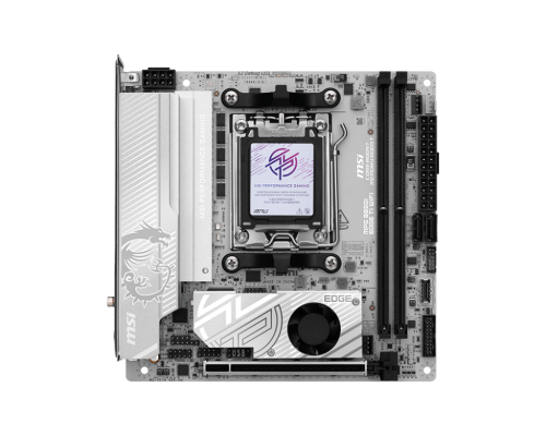 MSI MPG B850I EDGE TI WIFI | Processor family AMD B850 | Processor socket AM5 | DDR5 | Supported hard disk drive interfaces SATA, M.2 | Number of SATA connectors 2