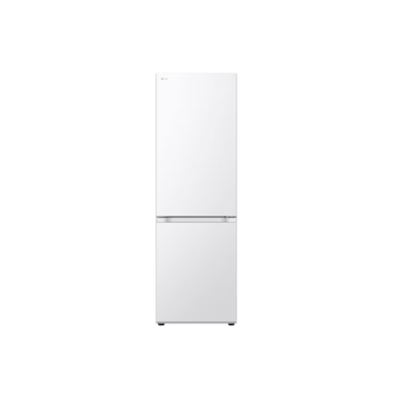 LG Refrigerator | GBV21L0ESW | Energy efficiency class E | Free standing | Combi | Height 186 cm | No Frost system | Fridge net capacity 234 L | Freezer net capacity 110 L | Display | 35 dB | White