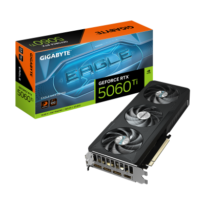 Gigabyte GeForce RTX 5060 Ti EAGLE MAX OC 16G | NVIDIA | 16 GB | GeForce RTX 5060 Ti | GDDR7 | HDMI ports quantity 1 | PCI-E 5.0
