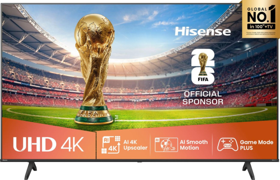 Hisense 4K TV | 75A6Q | 75 | Smart TV | VIDAA Smart OS | UHD | Black