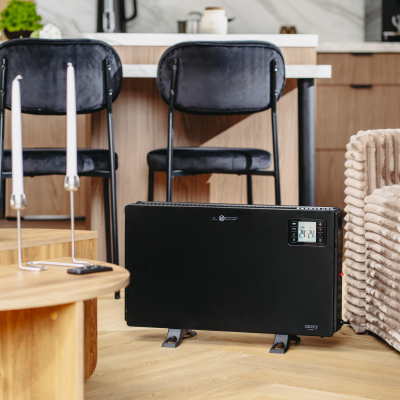 Camry Fan Heater with Remote Control | CR 7739 | Convection Heater | 2000 W | Number of power levels 3 (750W / 1250W / 2000W) | Black