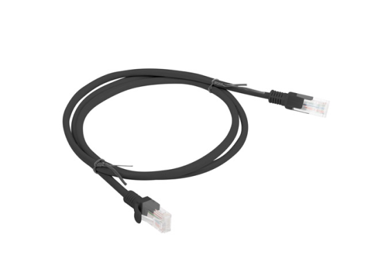 Lanberg | Patchcord CAT.5E UTP | PCU5-10CC-0100-BK | 1 m | Black