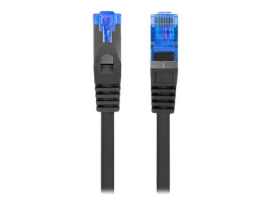 Lanberg | Patchcord Cat.6A S / FTP LSZH CCA | PCF6A-10CC-0200-BK | 2 m | Black