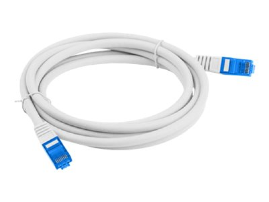 Lanberg | Patch cable - CAT 6a | RJ-45 - male | RJ-45 - male | 3 m | Grey | RAL 7035 | Blue