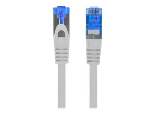 Lanberg | Patch cable - CAT 6a | RJ-45 - male | RJ-45 - male | 3 m | Grey | RAL 7035 | Blue