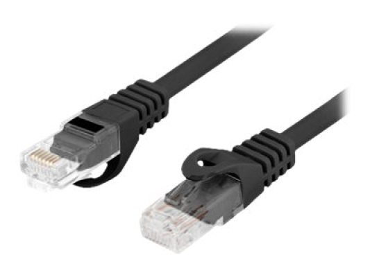 Lanberg | Patchcord Cat.6 UTP LSZH CU | PCU6-10CU-0050-BK | 0.5 m | Black
