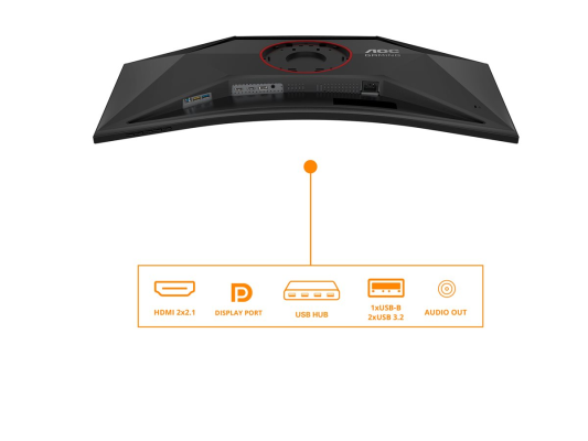 AOC | CU34G4Z | 34 " | Fast VA | WQHD | 21:9 | 240 Hz | 1 ms | 3440 x 1440 pixels | 450 cd / m² | HDMI ports quantity 2 | Black