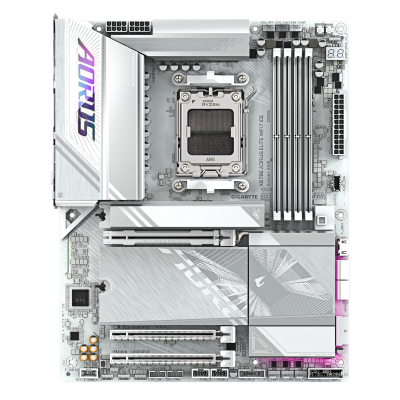 Gigabyte X870E AORUS ELITE WIFI7 ICE | Processor family AMD | Processor socket AM5 | DDR5 | Supported hard disk drive interfaces SATA, M.2 | Number of SATA connectors 4