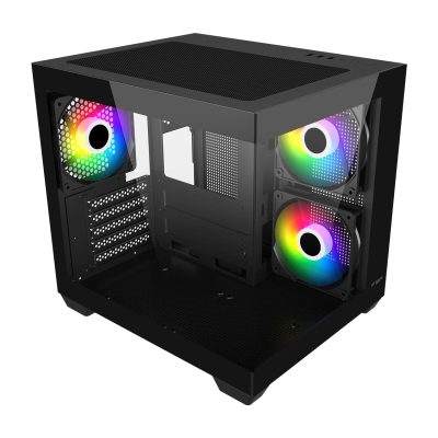 FSP Case | S140-BA | Black | Mini-ITX, uATX(M-ATX) | Power supply included No