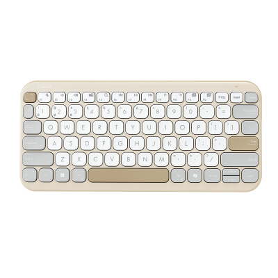 Asus Marshmallow KW100 | Keyboard | Wireless | US International | Oat Milk | Bluetooth