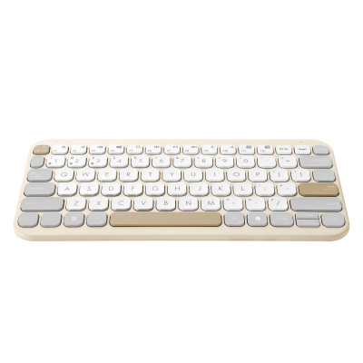 Asus Marshmallow KW100 | Keyboard | Wireless | US International | Oat Milk | Bluetooth