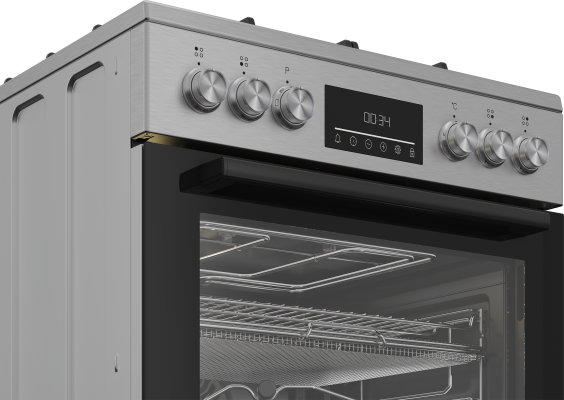 BEKO Cooker | FBMA61330GXDT | Hob type Gas | Oven type Electric | Stainless Steel | Width 60 cm | Grilling | LED | Depth 60 cm | 72 L