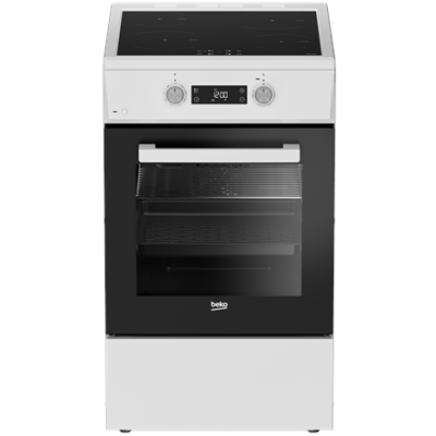 BEKO Cooker | FSM59305WDT | Hob type Induction | Oven type Electric | White | Width 50 cm | Grilling | Depth 60 cm | 60 L