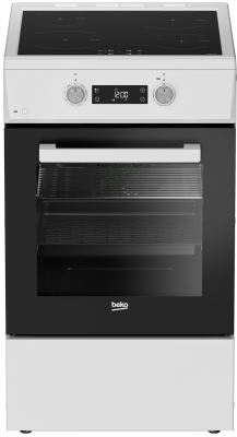 BEKO Cooker | FSM59305WDT | Hob type Induction | Oven type Electric | White | Width 50 cm | Grilling | Depth 60 cm | 60 L