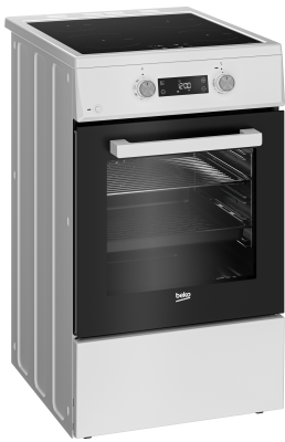BEKO Cooker | FSM59305WDT | Hob type Induction | Oven type Electric | White | Width 50 cm | Grilling | Depth 60 cm | 60 L