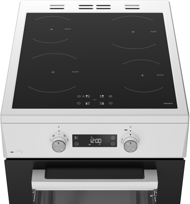 BEKO Cooker | FSM59305WDT | Hob type Induction | Oven type Electric | White | Width 50 cm | Grilling | Depth 60 cm | 60 L