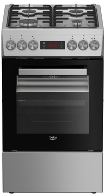 BEKO Cooker | FSM52321DXDT | Hob type Gas | Oven type Electric | Stainless Steel | Width 50 cm | Grilling | Depth 60 cm | 60 L