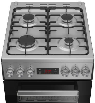BEKO Cooker | FSM52321DXDT | Hob type Gas | Oven type Electric | Stainless Steel | Width 50 cm | Grilling | Depth 60 cm | 60 L