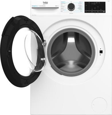 BEKO Washing Machine | BM3WFSU49415WB | Energy efficiency class A | Front loading | Washing capacity 9 kg | 1400 RPM | Depth 55 cm | Width 60 cm | Display | Digital | Steam function | White